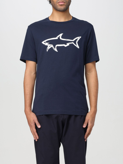Shop Paul & Shark T-shirt  Men Color Blue