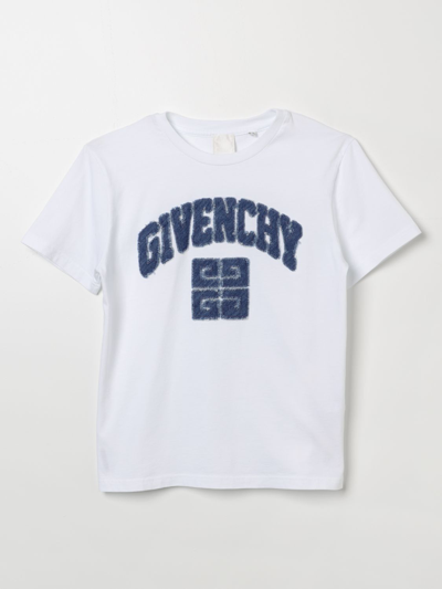 Shop Givenchy T-shirt  Kids Color White