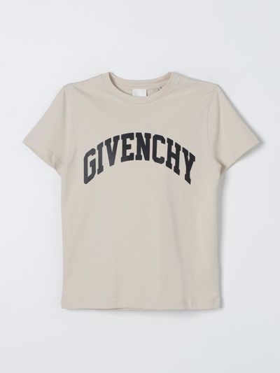 Shop Givenchy T-shirt  Kids Color Cream
