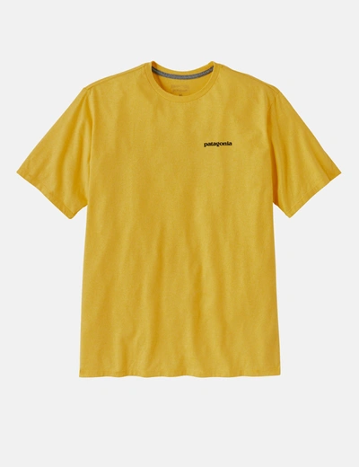 Shop Patagonia P-6 Logo Responsibili-tee T-shirt In Yellow