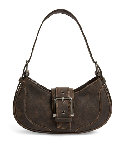 Shop Osoi Hobo Brocle Shoulder Bag In Brown