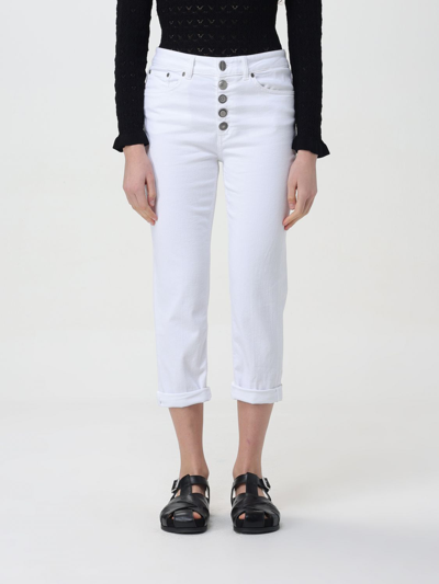 Shop Dondup Jeans  Woman Color White
