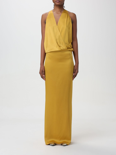 Shop Blumarine Dress  Woman Color Yellow
