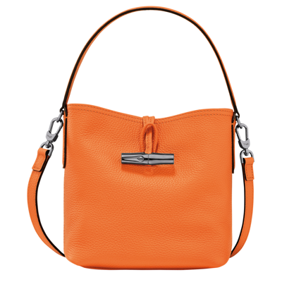 Shop Longchamp Sac Seau Xs Roseau Essential In Orange