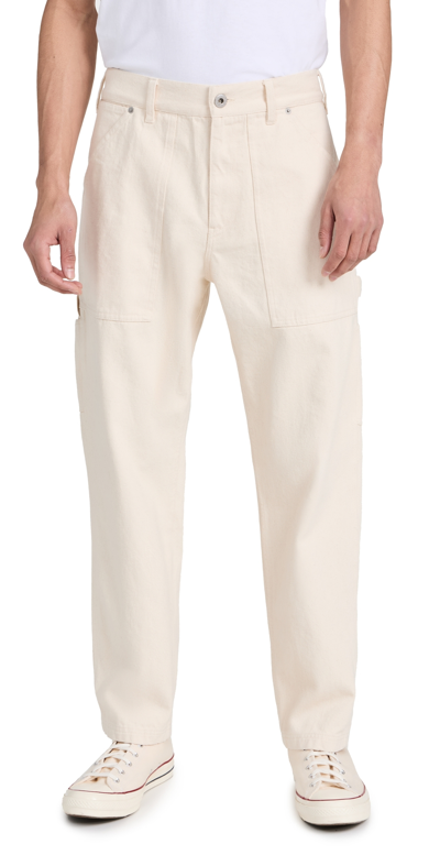 Shop Alex Mill Painter Pants In Recycled Denim Natural