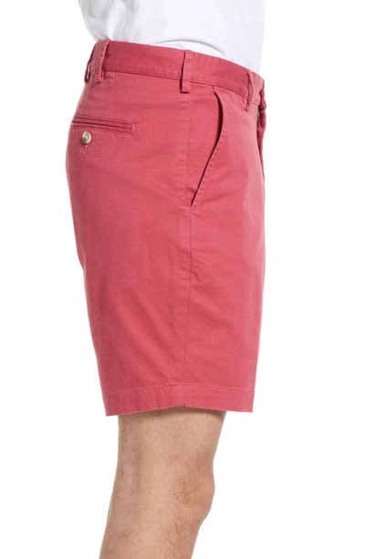 Shop Peter Millar Pilot Stretch Twill Shorts In Cape Red