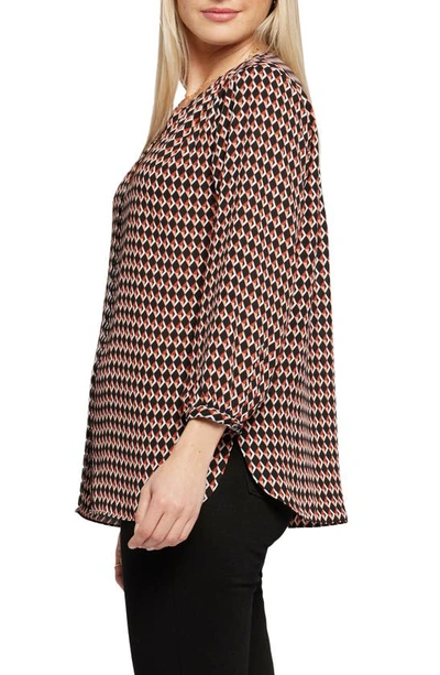 Shop Nydj Pintuck Blouse In Darby Peaks