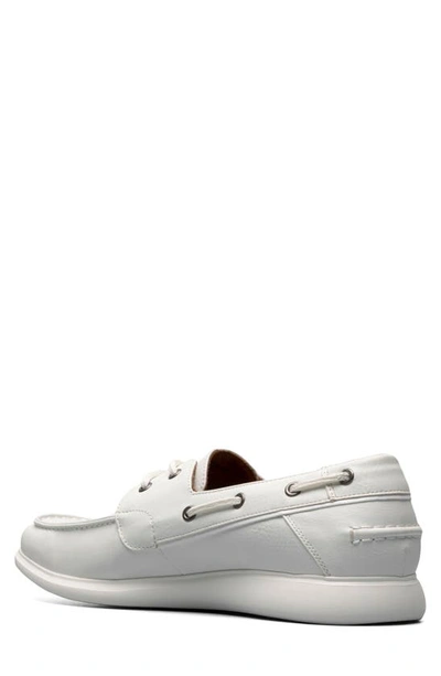 Shop Stacy Adams Reid Boat Shoe In White