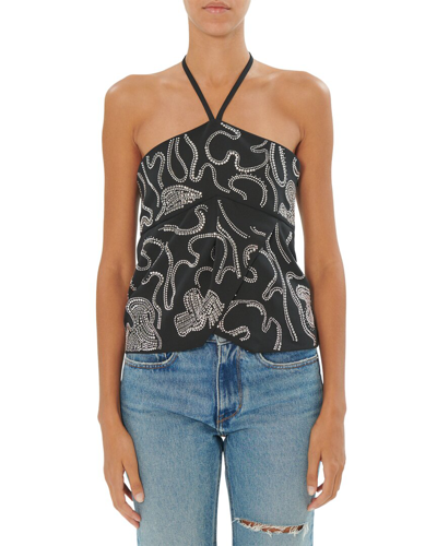 Iro Sleeveless Top In Gray