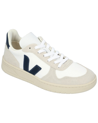 Shop Veja V-10 Leather & Mesh Sneaker In White
