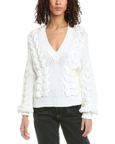 Shop Iro Oversized Chunky Knit Sweater In White