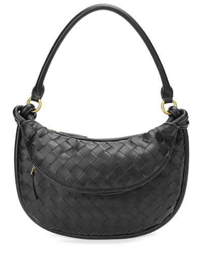 Shop Tiffany & Fred Paris Woven Leather Shoulder Bag