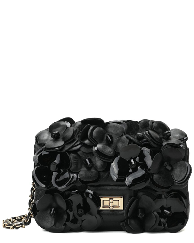 Shop Tiffany & Fred Paris Full-grain Floral Leather Shoulder Bag