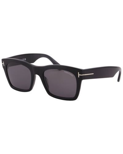 Shop Tom Ford Unisex Nico 56mm Sunglasses In Black
