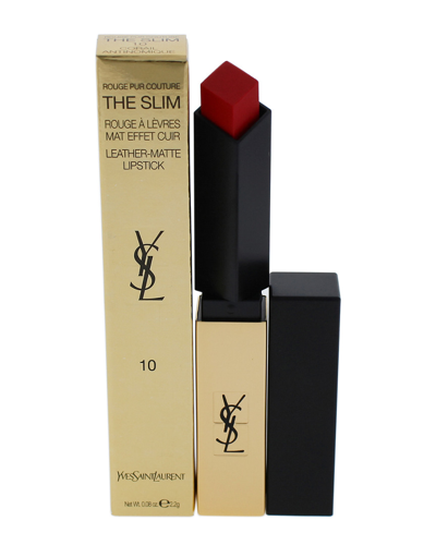 Shop Ysl Beauty Ysl 0.08oz #10 Corail Antinomique Rouge Pur Couture The Slim Matte Lipstick