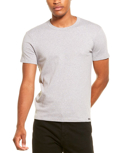 Shop Tom Ford Crewneck T-shirt In Grey