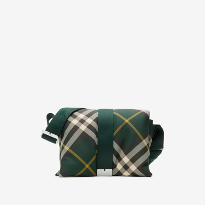 Shop Burberry Pillow Bag In Ivy