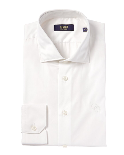 Shop Cavalli Class Comfort Fit Dress Shirt In White