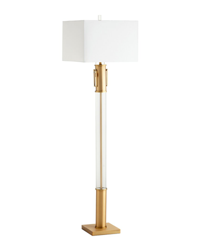 Shop Cyan Design Palazzo Floor Lamp In Brass
