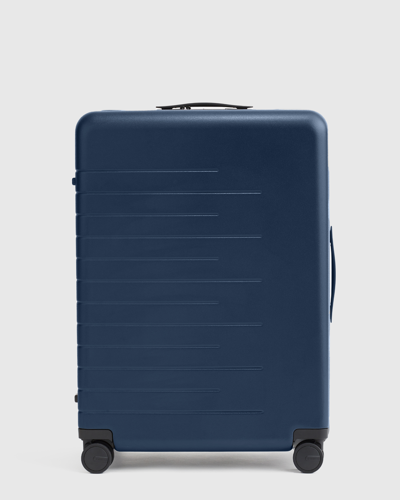 Shop Quince Expandable Check-in Hard Shell Suitcase 27" In Navy