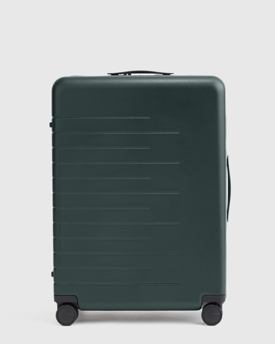 Shop Quince Expandable Check-in Hard Shell Suitcase 27" In Dark Green