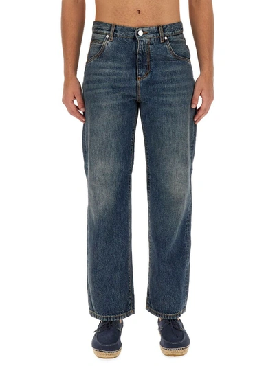Shop Etro Easy Fit Jeans In Blue