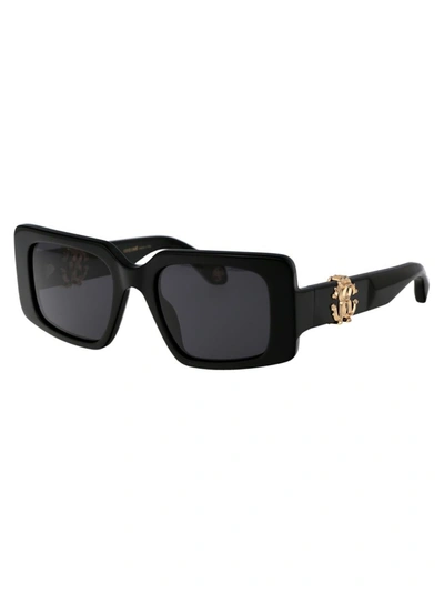 Roberto Cavalli Src039m Sunglasses In 0700 Black