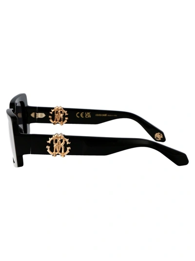 Roberto Cavalli Src039m Sunglasses In 0700 Black