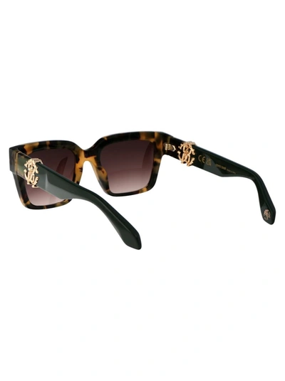 Roberto Cavalli Brown Acetate Sunglasses In Brown
