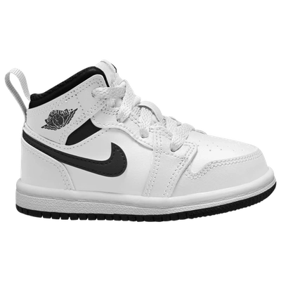 Jordan Boys  Aj 1 Mid In White/black/white