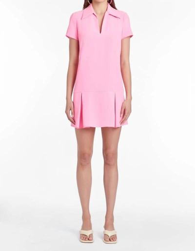 Shop Amanda Uprichard Mcenroe Dress In Shocking Pink