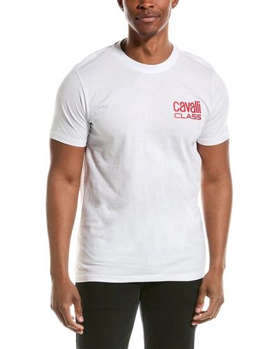 Shop Cavalli Class T-shirt In White