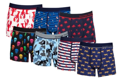 Shop Unsimply Stitched Boxer Trunk 7 Pack In Multi