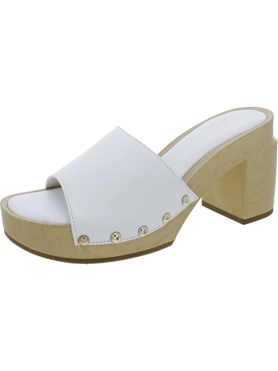 Shop Franco Sarto Capri Clog 3 Womens Studded Clogs Shoes In White