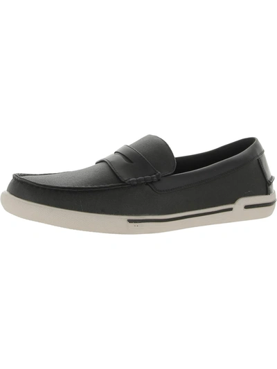 Shop Unlisted Un-anchor Mens Slip On Flat Loafers In Black
