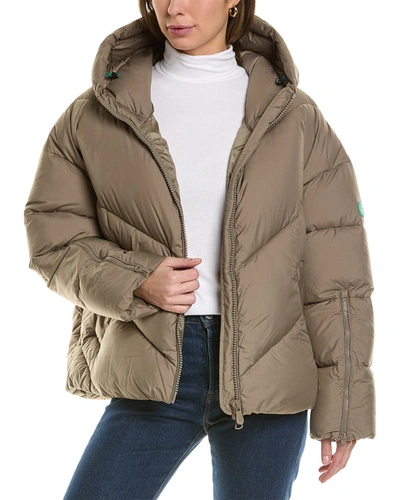 Shop Save The Duck Janeth Short Jacket In Green