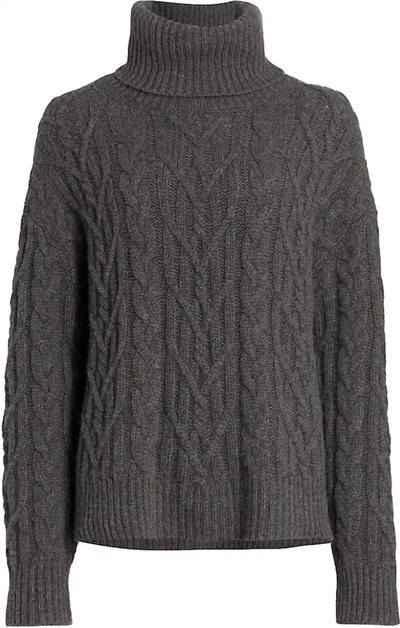 Shop Nili Lotan Women's Gigi Sweater In Charcoal Grey