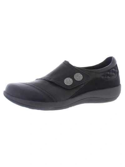 Aetrex Katrina Womens Leather Casual Flats In Black