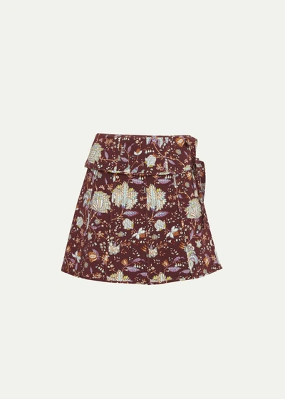 Shop Ulla Johnson Women's Dimi Skirt In Heliotrope In Multi