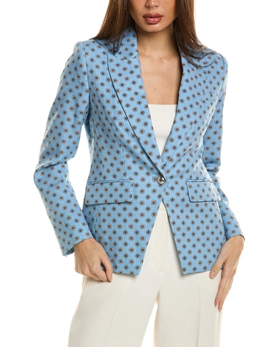 Shop Elie Tahari The Camryn Blazer In Blue