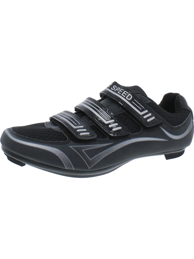 Shop Speed Mens Fitness Sport Cycling Shoes In Black