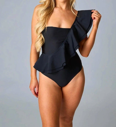 Shop Buddylove Knox One-piece Swimsuit In Black
