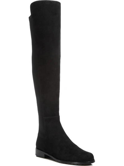 Shop Stuart Weitzman 5050 Womens Stretch Stacked Heel Over-the-knee Boots In Black