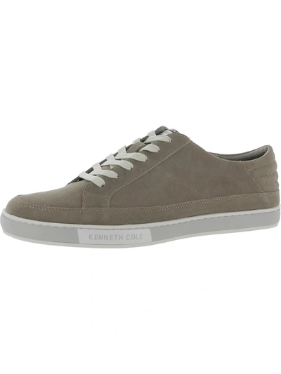 Shop Kenneth Cole New York Mens Suede Lifestyle Casual And Fashion Sneakers In Grey