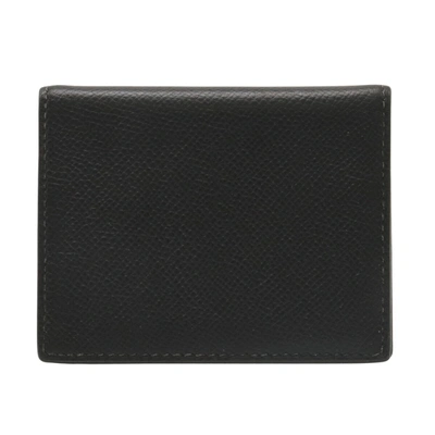 Shop Hermes Leather Wallet () In Black