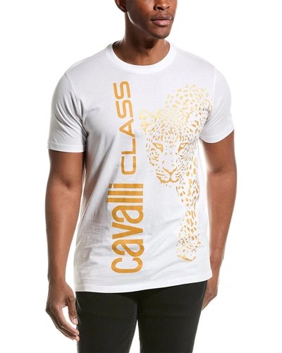 Shop Cavalli Class T-shirt In White