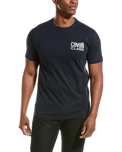 Shop Cavalli Class T-shirt In Blue
