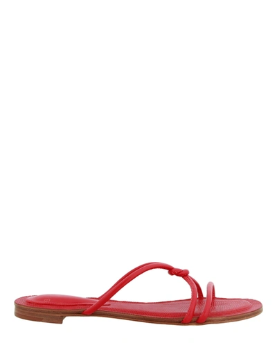 Shop Alexandre Birman Mini Vicky Summer Sandals In Red