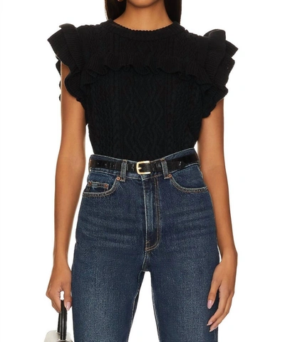 Cleobella Zofia Sweater Vest In Black In Black
