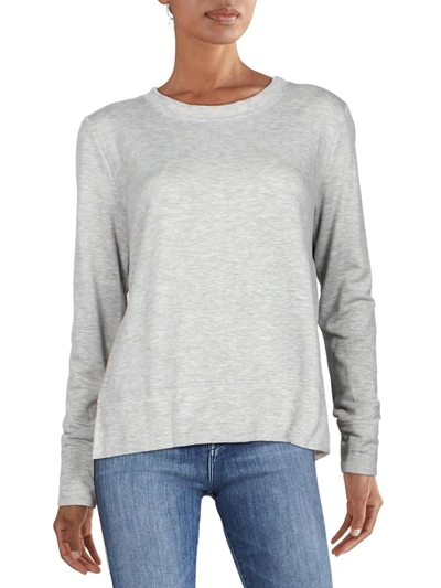 Shop Ava + Esme Womens Heathered Split Hem Sweatshirt In Grey